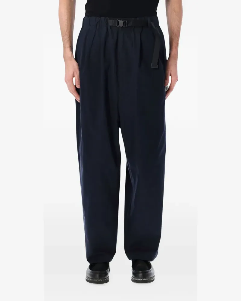 Comme des Garçons Plissierte Hose mit Gürtel - Blau Blau