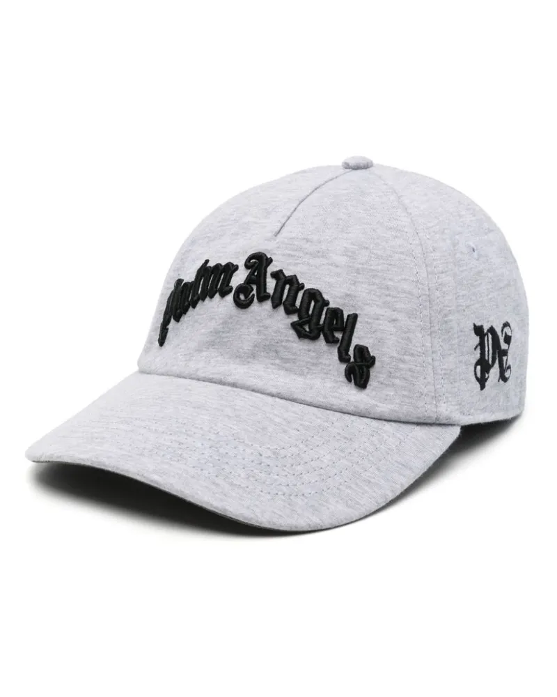 Palm Angels Baseballkappe mit gebogenem Logo - Grau Grau