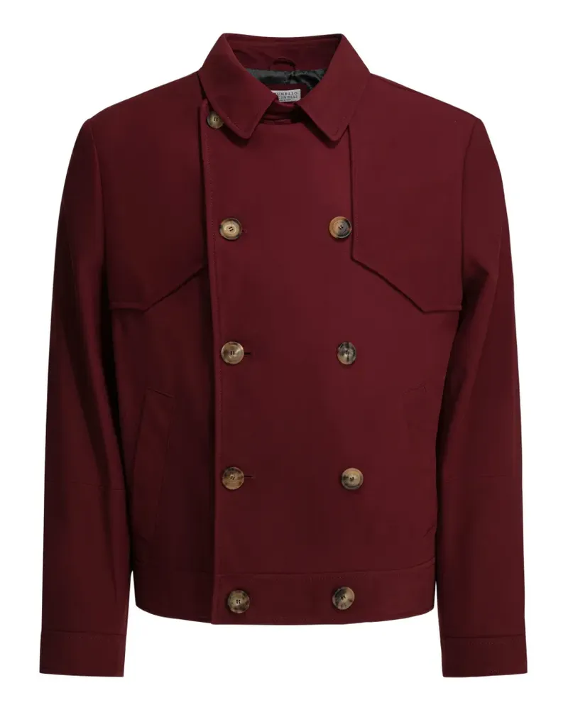 Brunello Cucinelli Doppelreihiges Sakko - Rot Rot