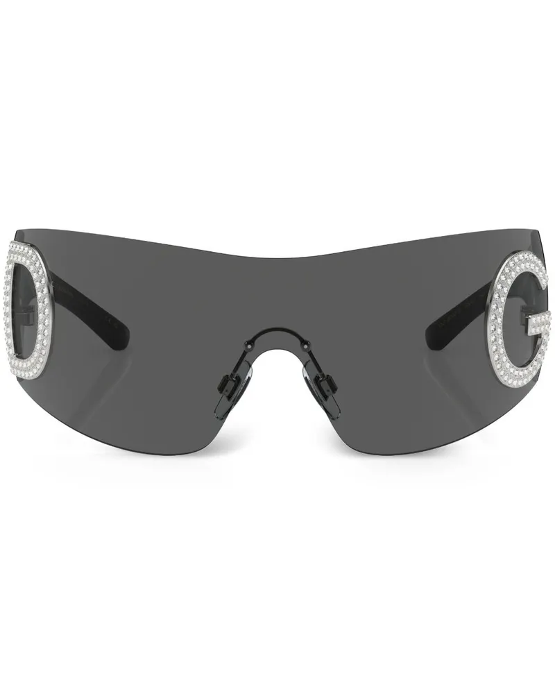 Dolce & Gabbana Klassische Sonnenbrille - Schwarz Schwarz