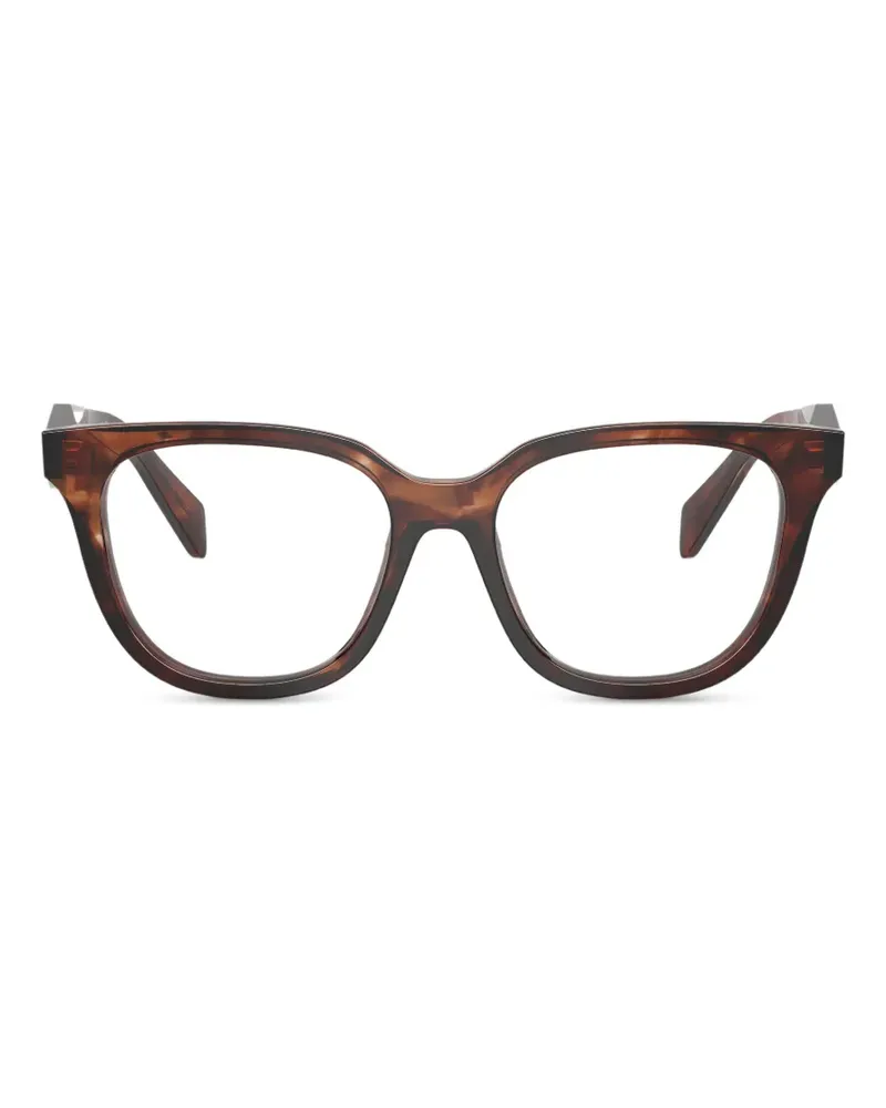 Prada geometric-frame glasses - Braun Braun