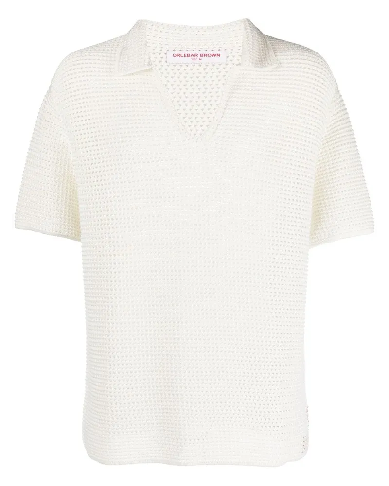 Orlebar Brown Gehäkeltes Batten Poloshirt - Nude Nude
