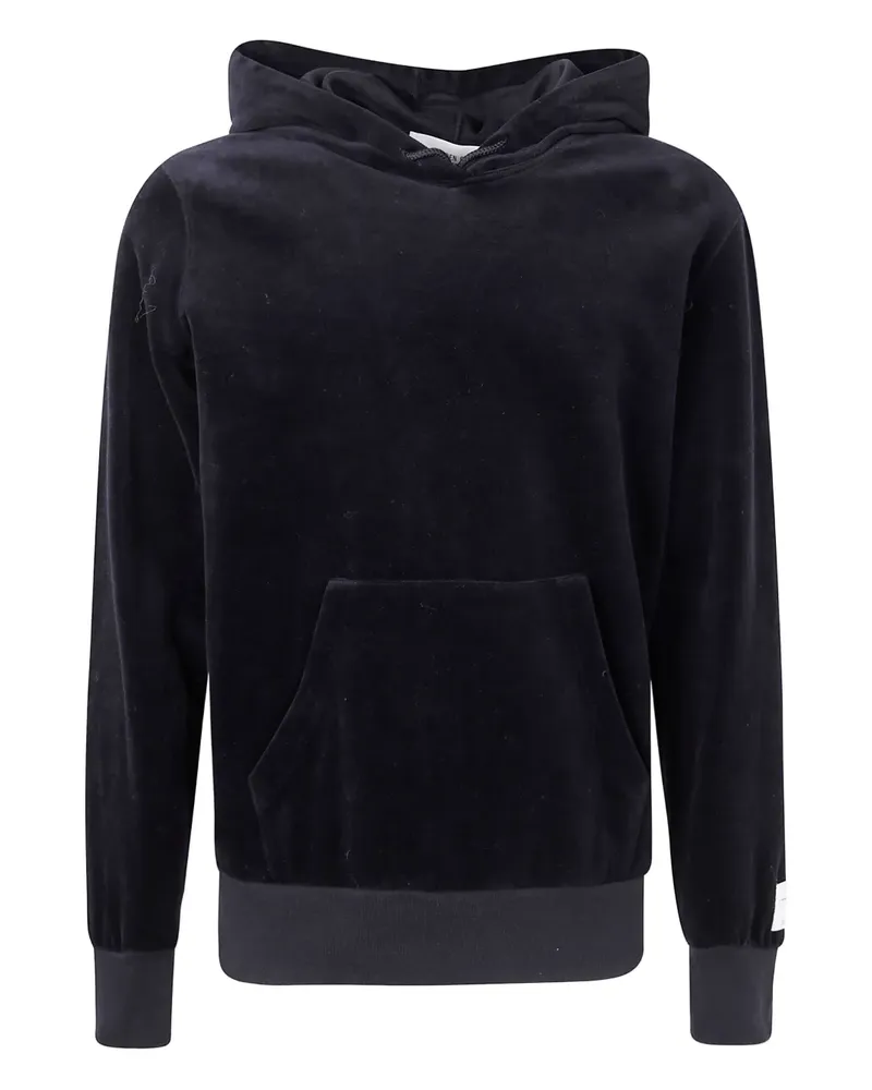 Golden Goose velour pocket hoodie - Schwarz Schwarz