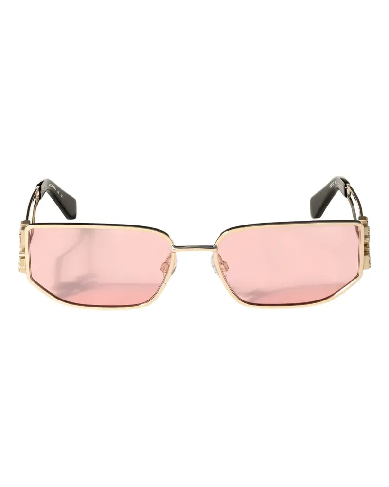 OFF-WHITE Allen geometric-frame sunglasses - Gold Gold