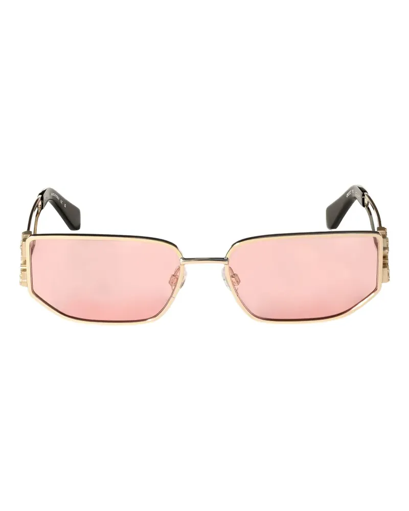 OFF-WHITE Allen Sonnenbrille mit geometrischem Gestell - Gold Gold