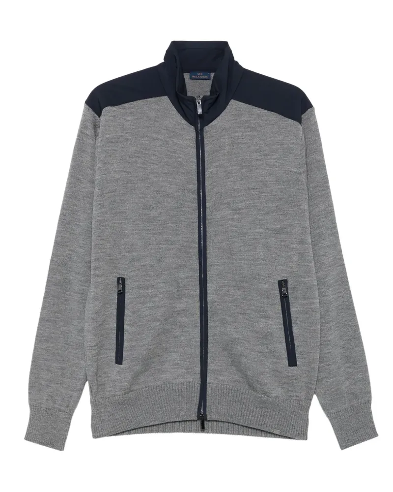 Paul & Shark Cardigan mit Einsätzen - Grau Grau