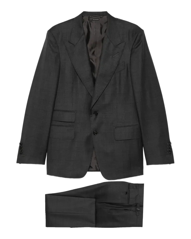 Tom Ford Anzug mit steigendem Revers - Grau Grau