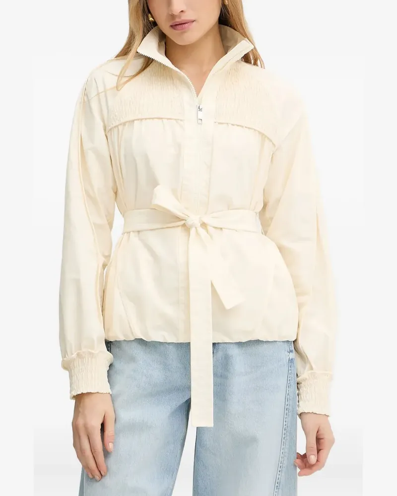 HUGO BOSS Elastikjacke mit gesmoktem Einsatz - Nude Nude