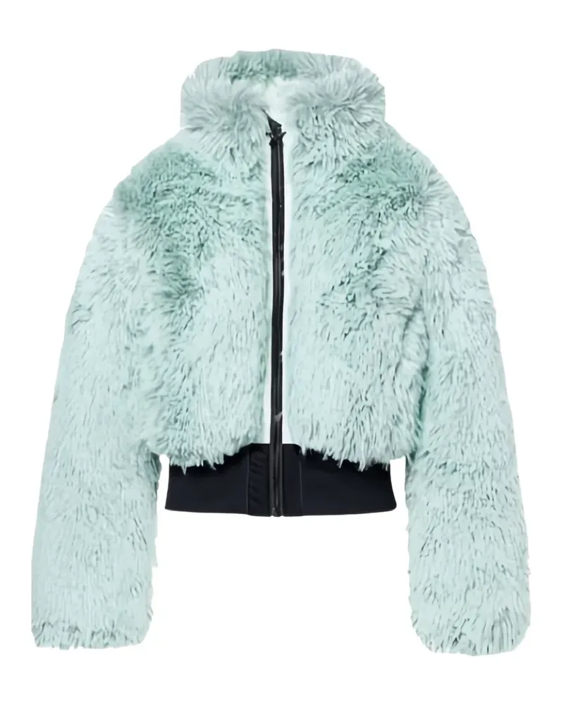 GOLDBERGH Fuwa faux-fur hooded cropped jacket - Grün Grün