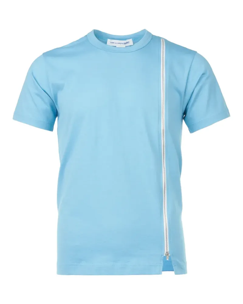 Comme des Garçons zip-embellishment T-shirt - Blau Blau