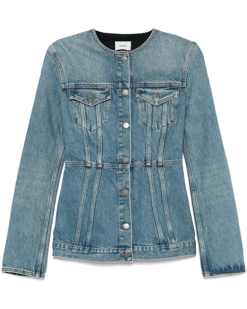 Haikure Gekürzte Jeansjacke - Blau Blau