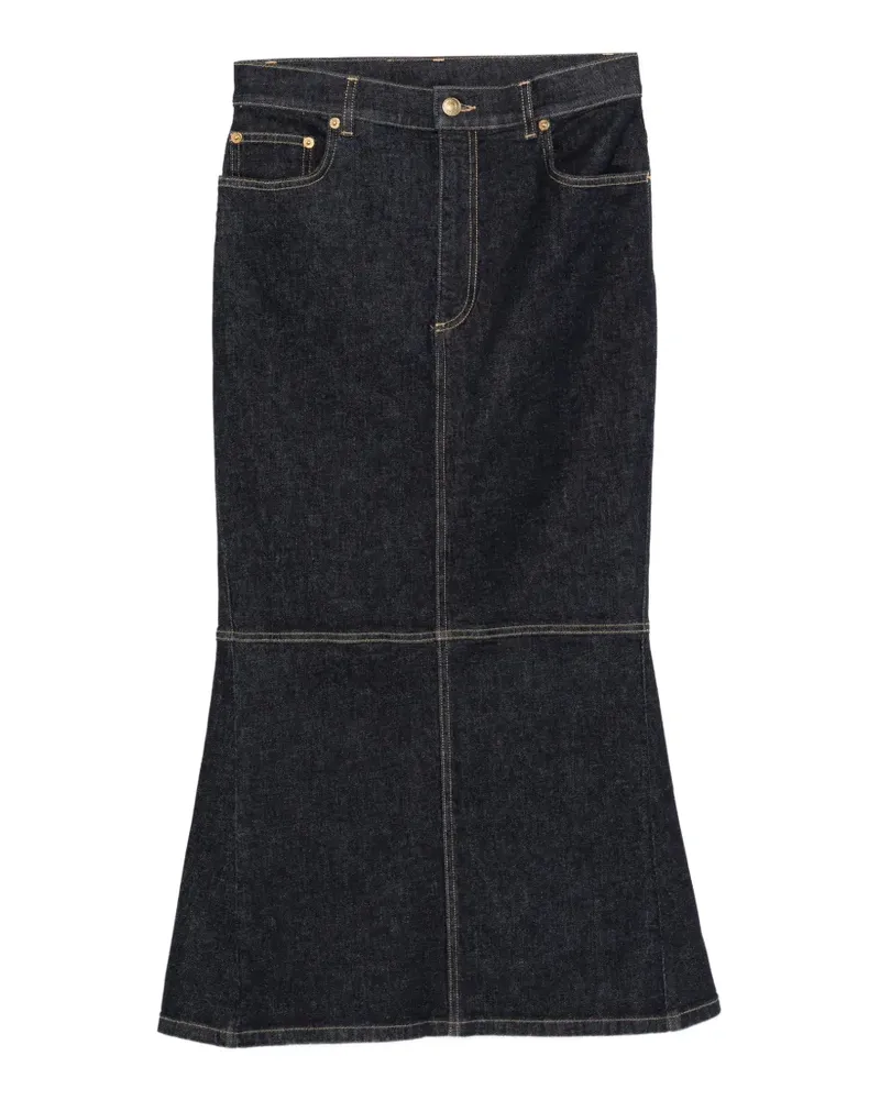 Moschino panelled flared skirt - Blau Blau