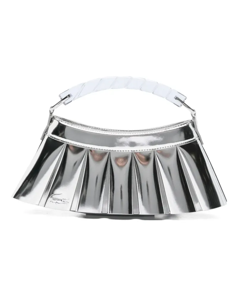 Lacoste H Lenglen pleated tote bag - Silber Silber