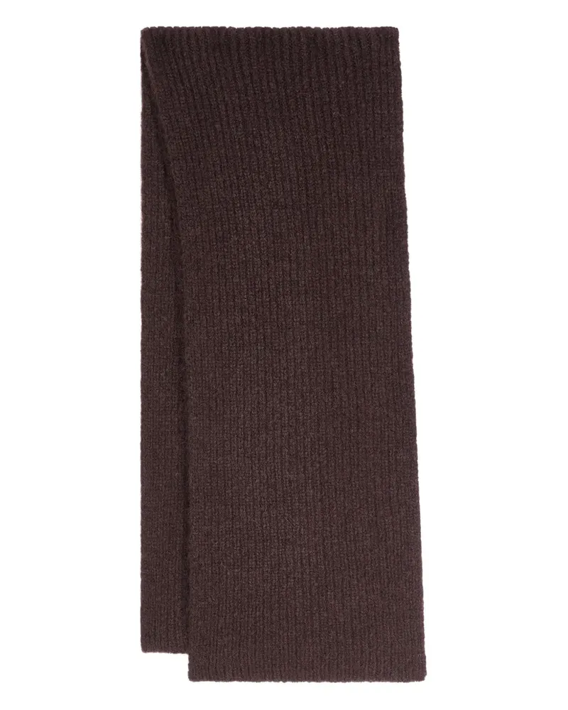 Dries van Noten Gerippter Schal - Braun Braun