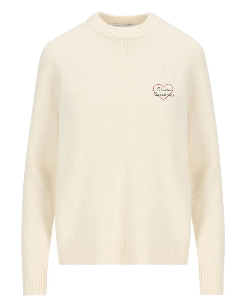 Giada Benincasa Ciao Amore Pullover aus Kaschmir - Nude Nude
