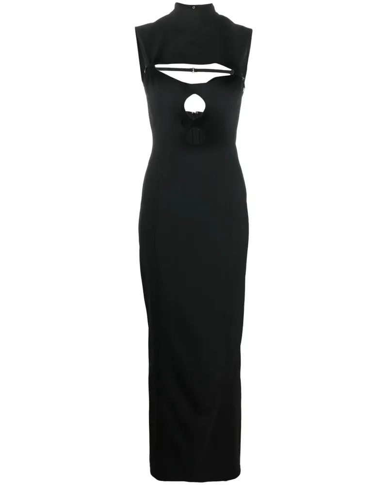 Jacquemus La Robe Palmi Maxikleid mit Cut-out - Schwarz Schwarz