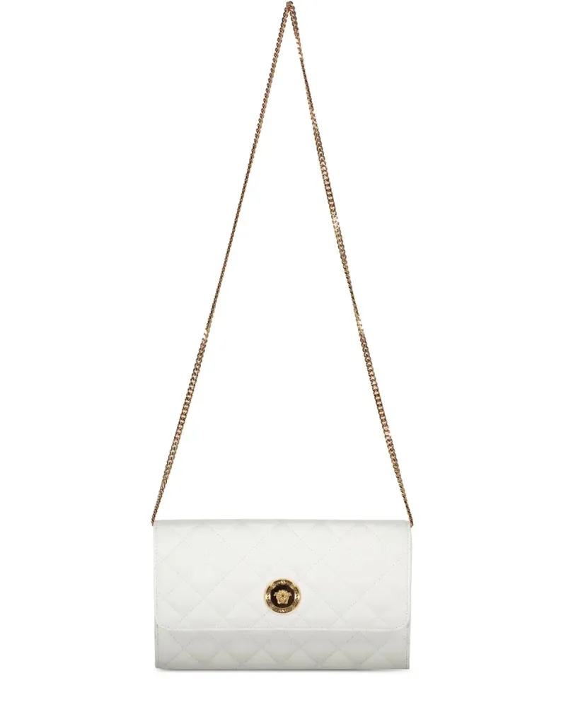 Versace Umhängetasche aus Leder - Weiß Weiß