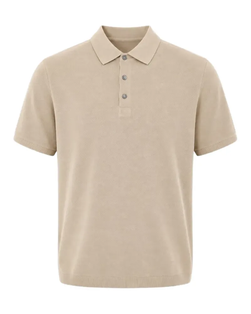 Diktat short-sleeve polo shirt - Nude Nude