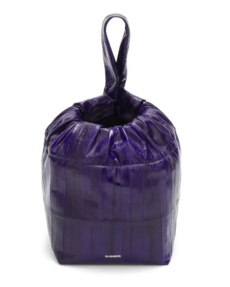Jil Sander Clutch mit Kordelzug - Violett Violett