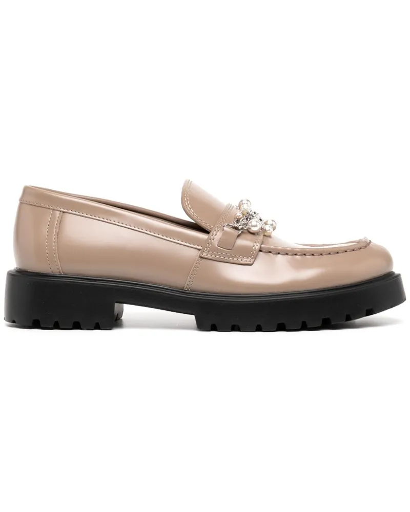 Tory Burch Verzierte Loafer - Braun Braun