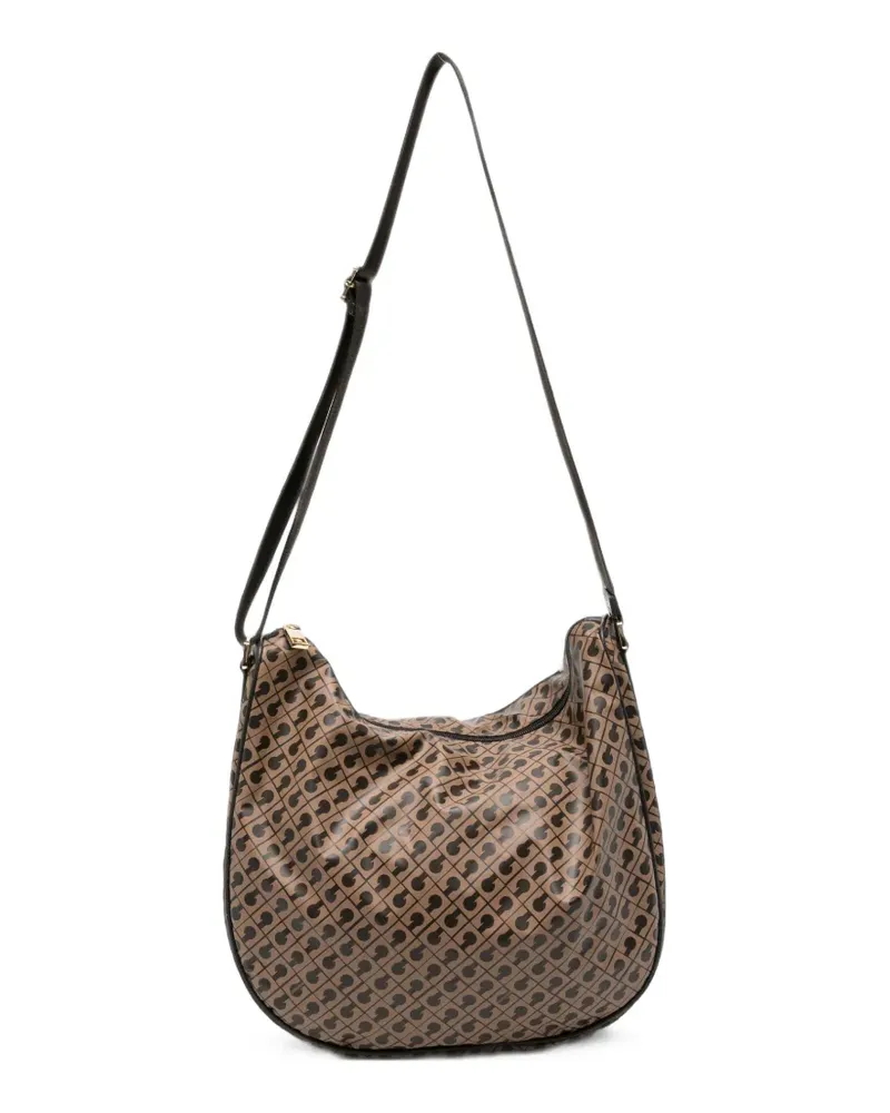 Gherardini Schultertasche mit Logo-Print - Nude Nude