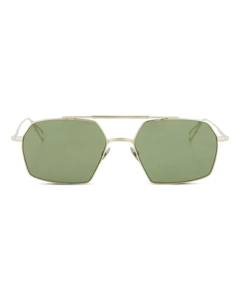 AHLEM Sonnenbrille mit geometrischem Gestell - Gold Gold