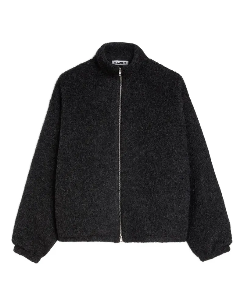 Jil Sander Fleecepullover mit Reißverschluss - Grau Grau