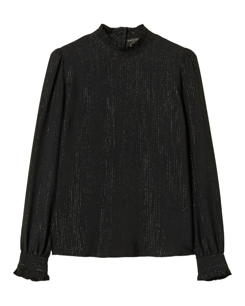 Twin-Set Bluse aus Seidengemisch - Schwarz Schwarz