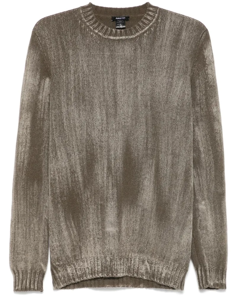 Avant Toi Klassischer Intarsien-Pullover - Braun Braun