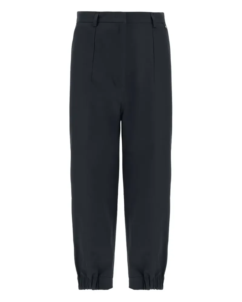 Herno Bundfaltenhose mit elastischen Bündchen - Blau Blau