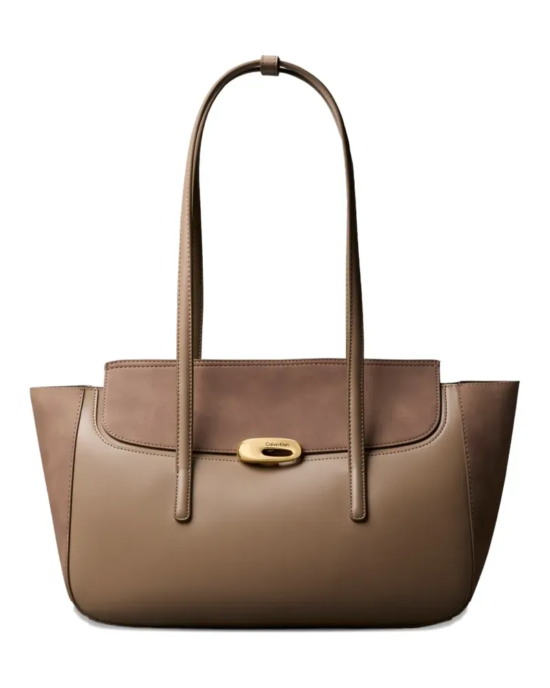 Calvin Klein top-handle shoulder bag - Nude Nude
