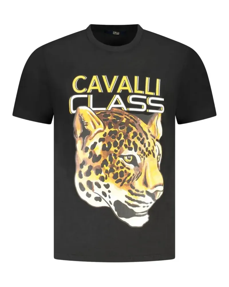 Roberto Cavalli jaguar-print T-shirt - Schwarz Schwarz
