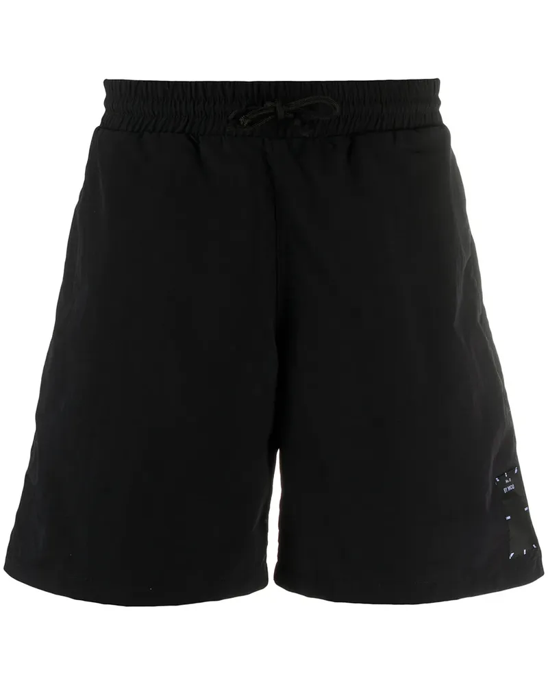 McQ Badeshorts mit Logo - Schwarz Schwarz