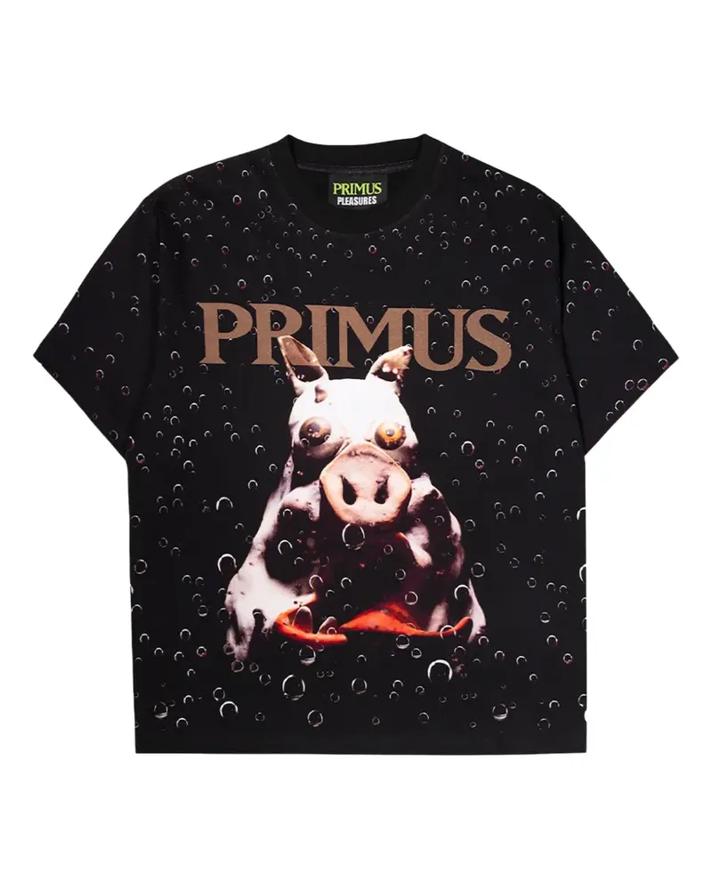 PLEASURES Kurzärmeliges Pork Soda T-Shirt - Schwarz Schwarz