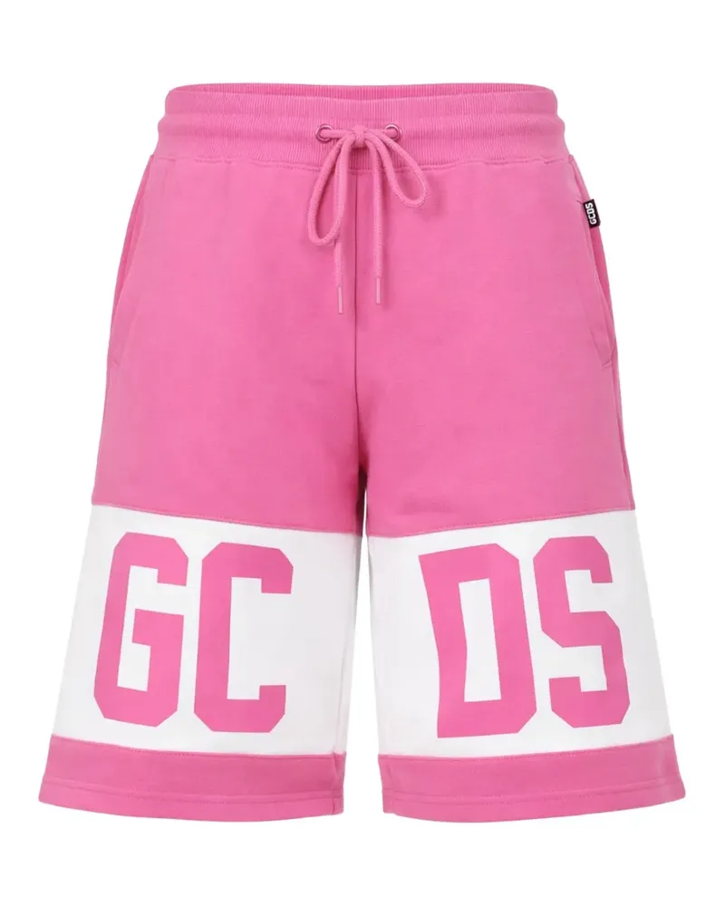 GCDS Shorts mit Logo - Rosa Rosa