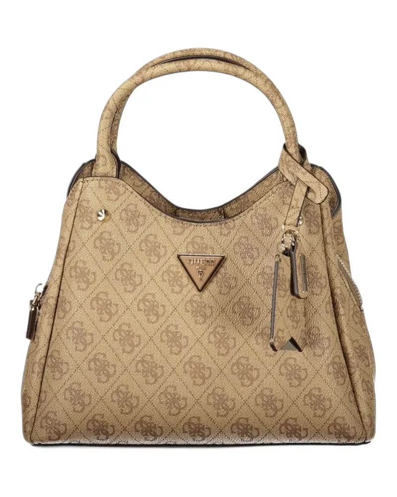Guess Gürteltasche mit Monogramm-Print - Nude Nude