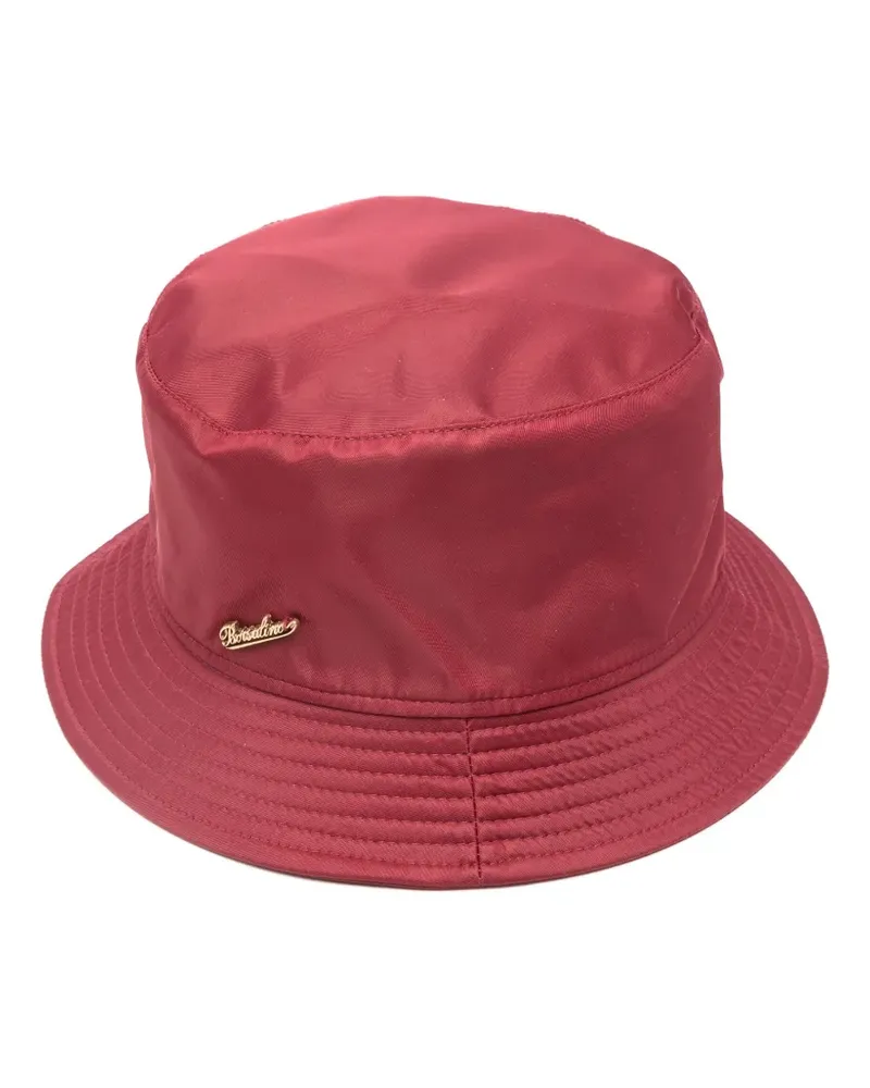 Borsalino Fischerhut mit Logo-Applikation - Rot Rot