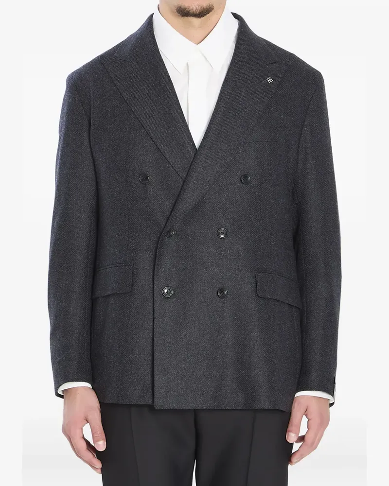 Tagliatore double-breasted blazer - Grau Grau