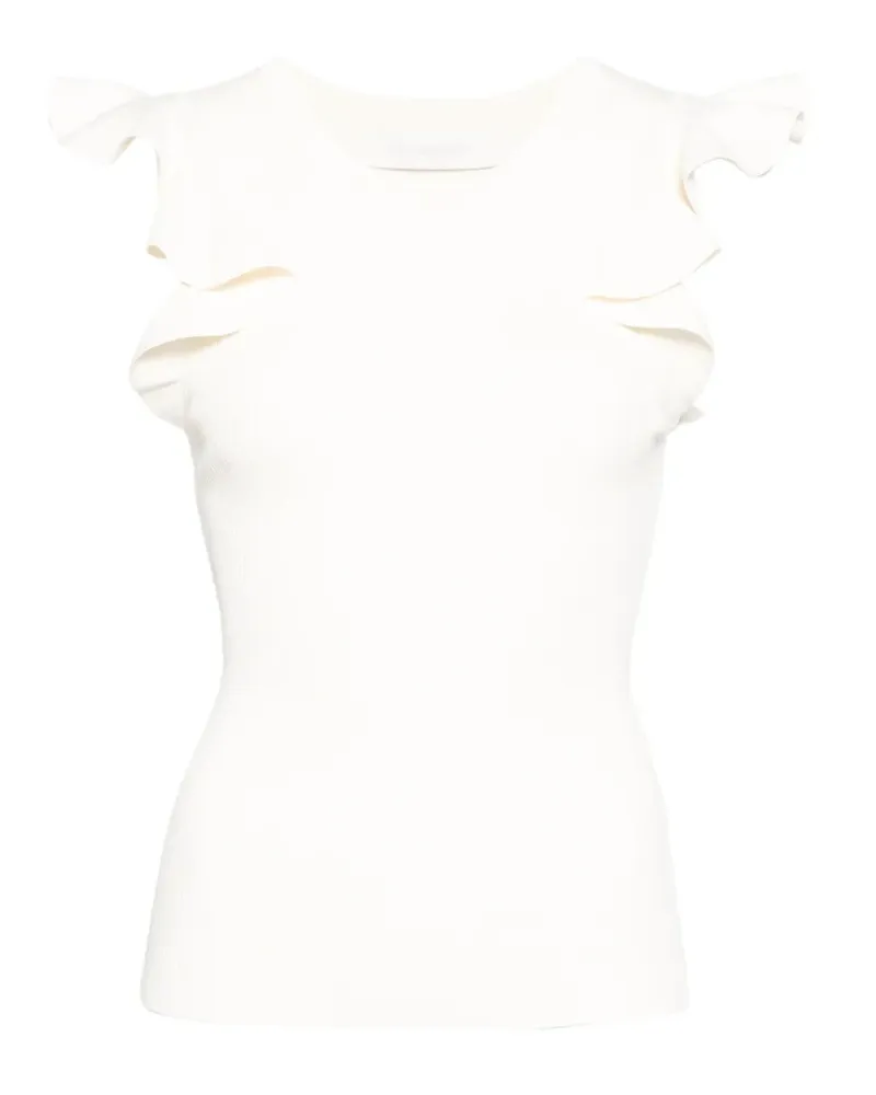 Zimmermann Aster Frill Racer tank - Nude Nude