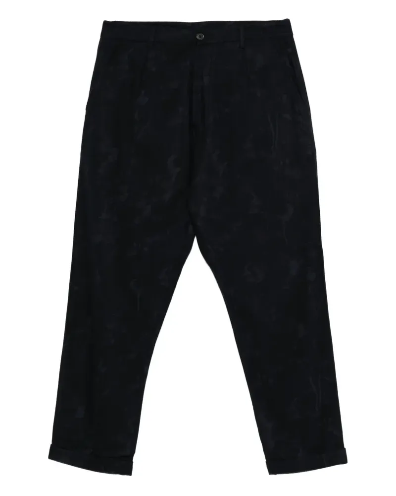 Universal Works Hose mit Blumenmuster - Blau Blau