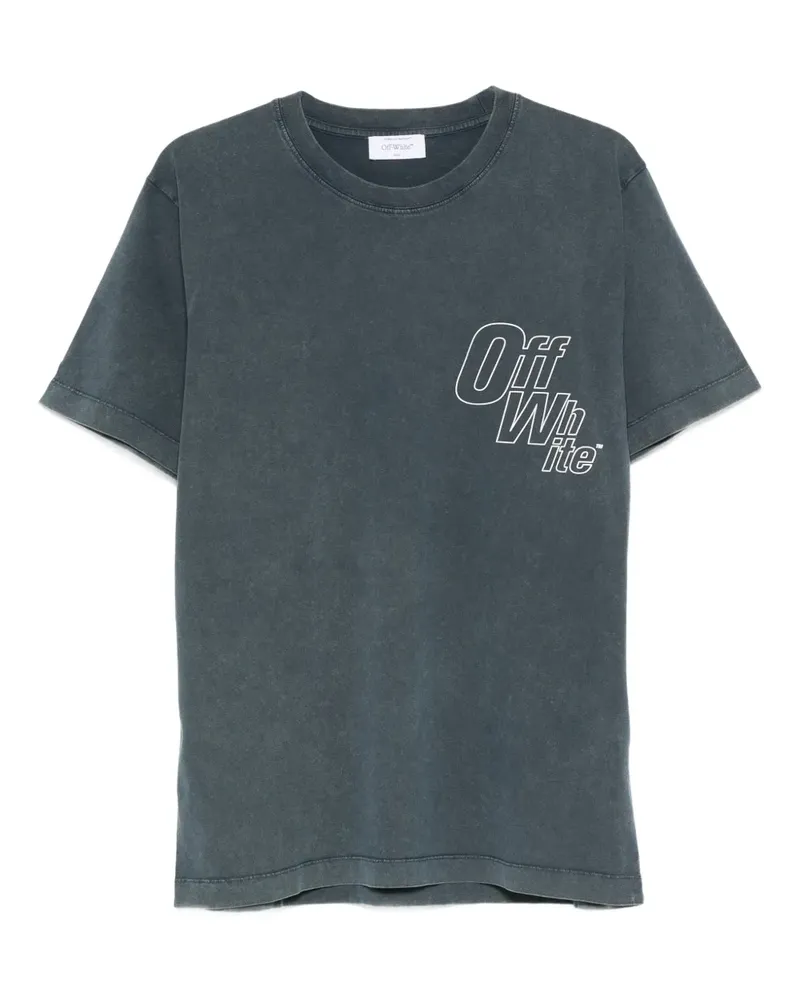 OFF-WHITE T-Shirt mit Pfeil-Print - Blau Blau