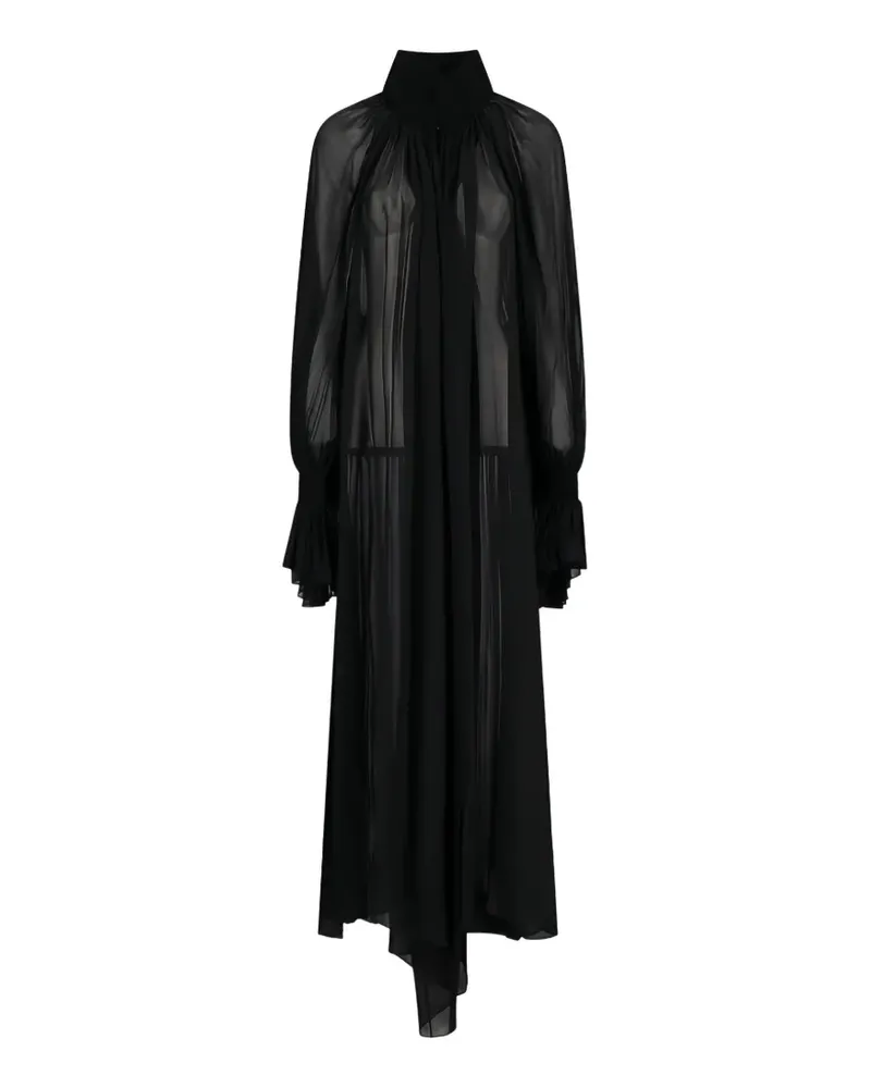 KHAITE Edgar ruffled dress - Schwarz Schwarz