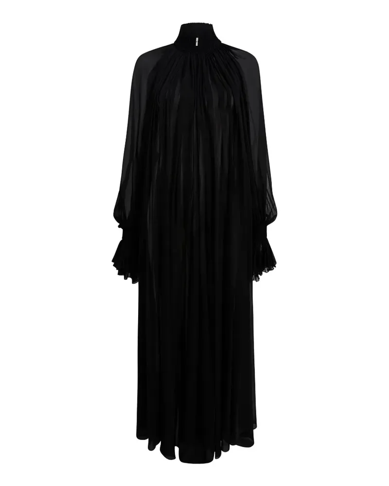 KHAITE Gerüschtes Edgar Kleid - Schwarz Schwarz