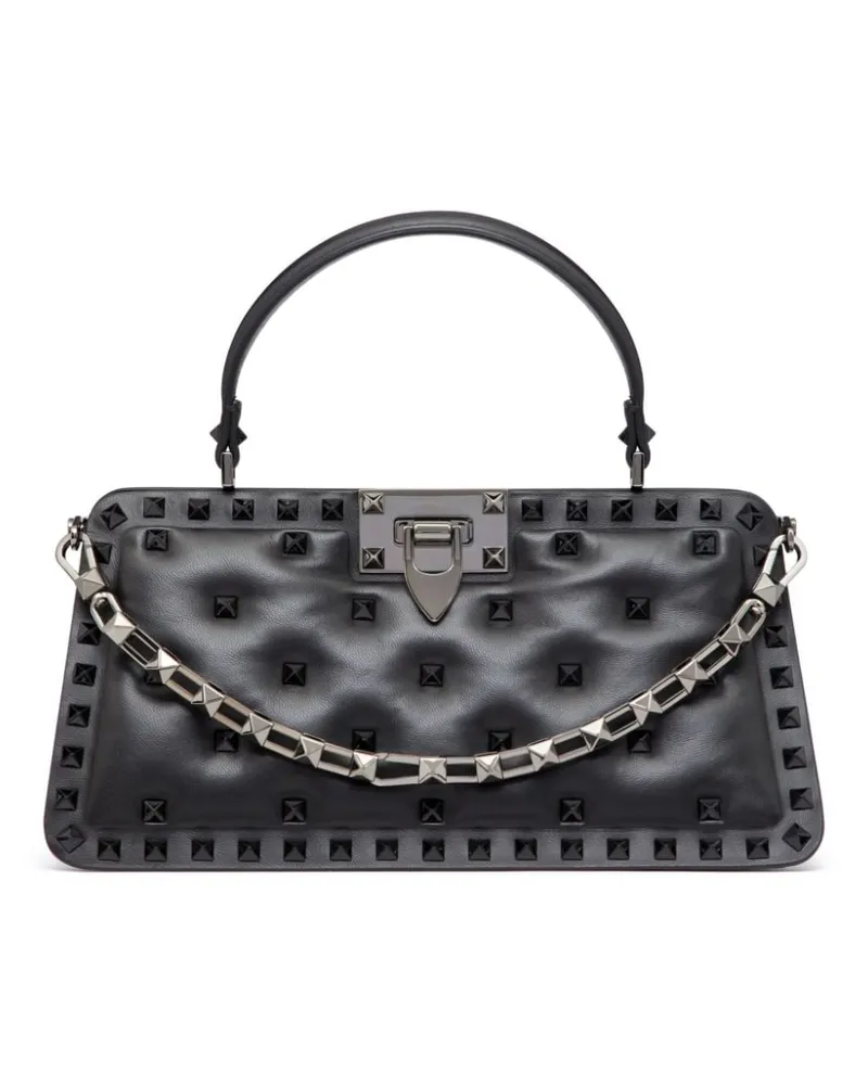 Valentino Garavani Gesteppte Rockstud Handtasche Schwarz