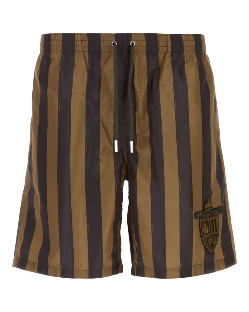 Fendi Badeshorts mit Print - Braun Braun