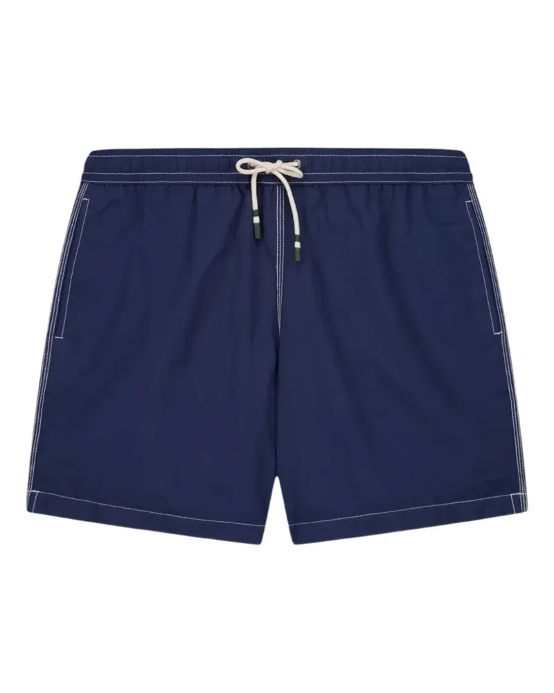 Hartford contrast-stitch drawstring swim shorts - Blau Blau
