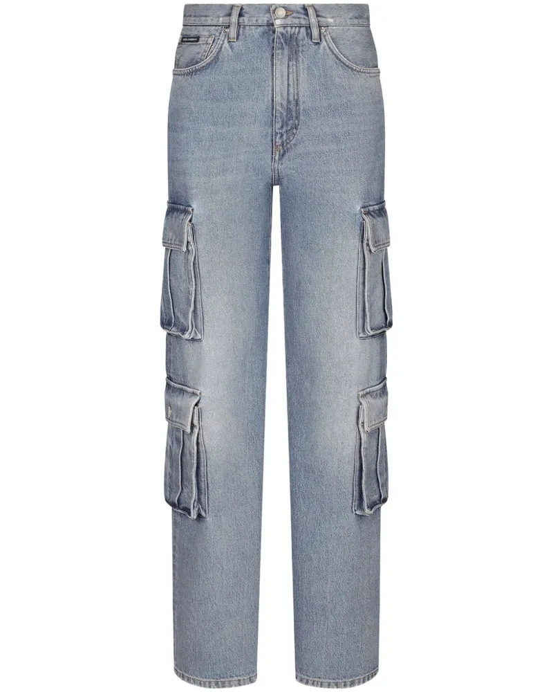 Dolce & Gabbana Jeans mit aufgesetzten Taschen - Blau Blau