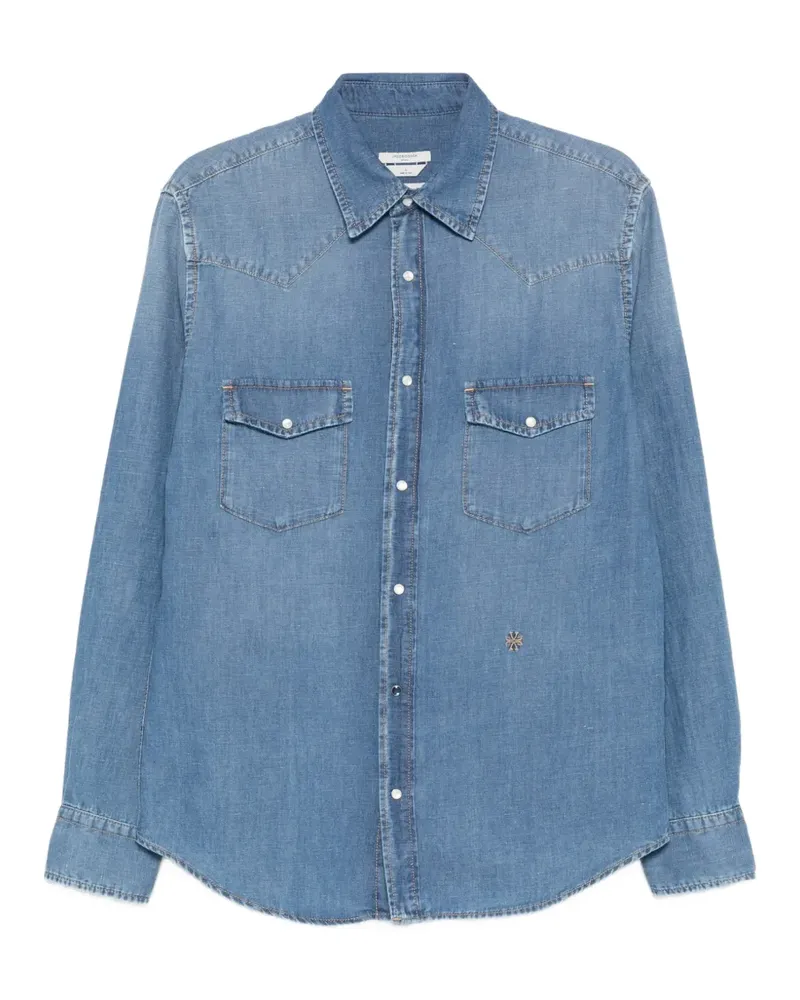 Jacob Cohën point-collar denim shirt - Blau Blau