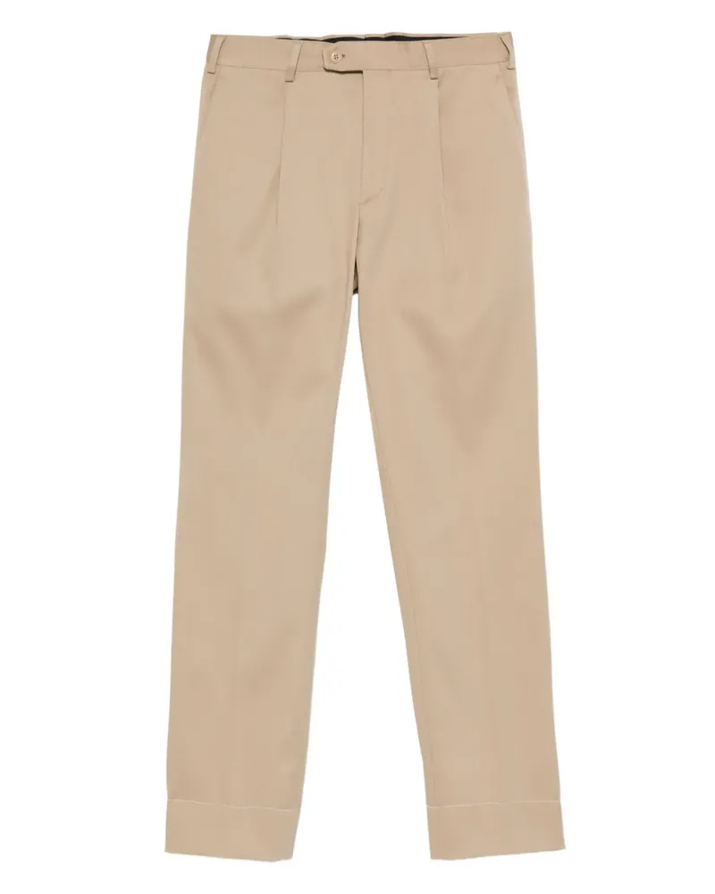 Brioni pleated trousers - Nude Nude