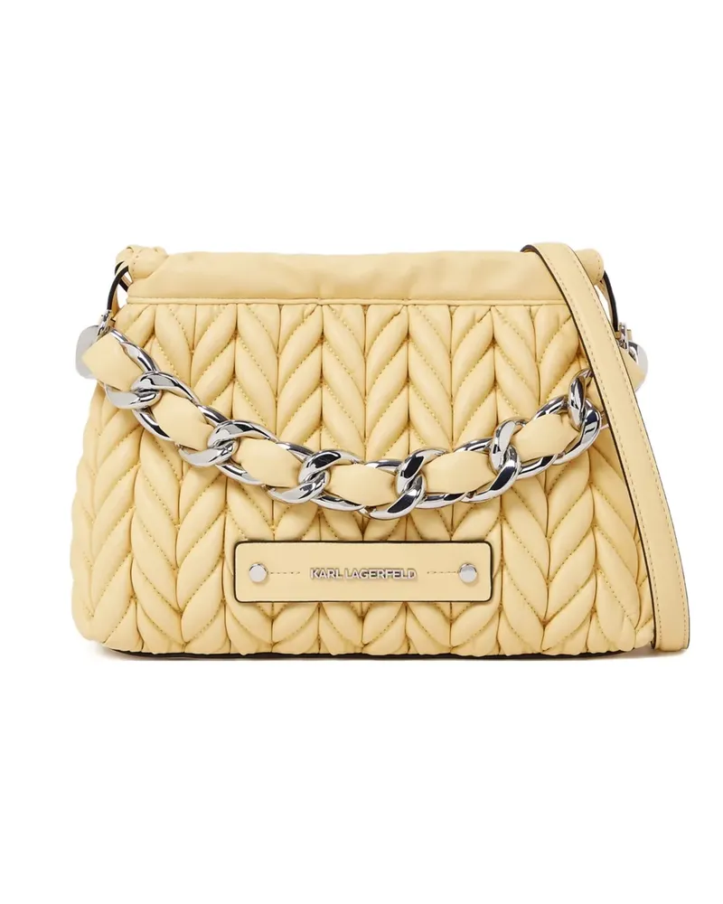 Karl Lagerfeld Kleine K/Weave Umhängetasche - Gelb Gelb